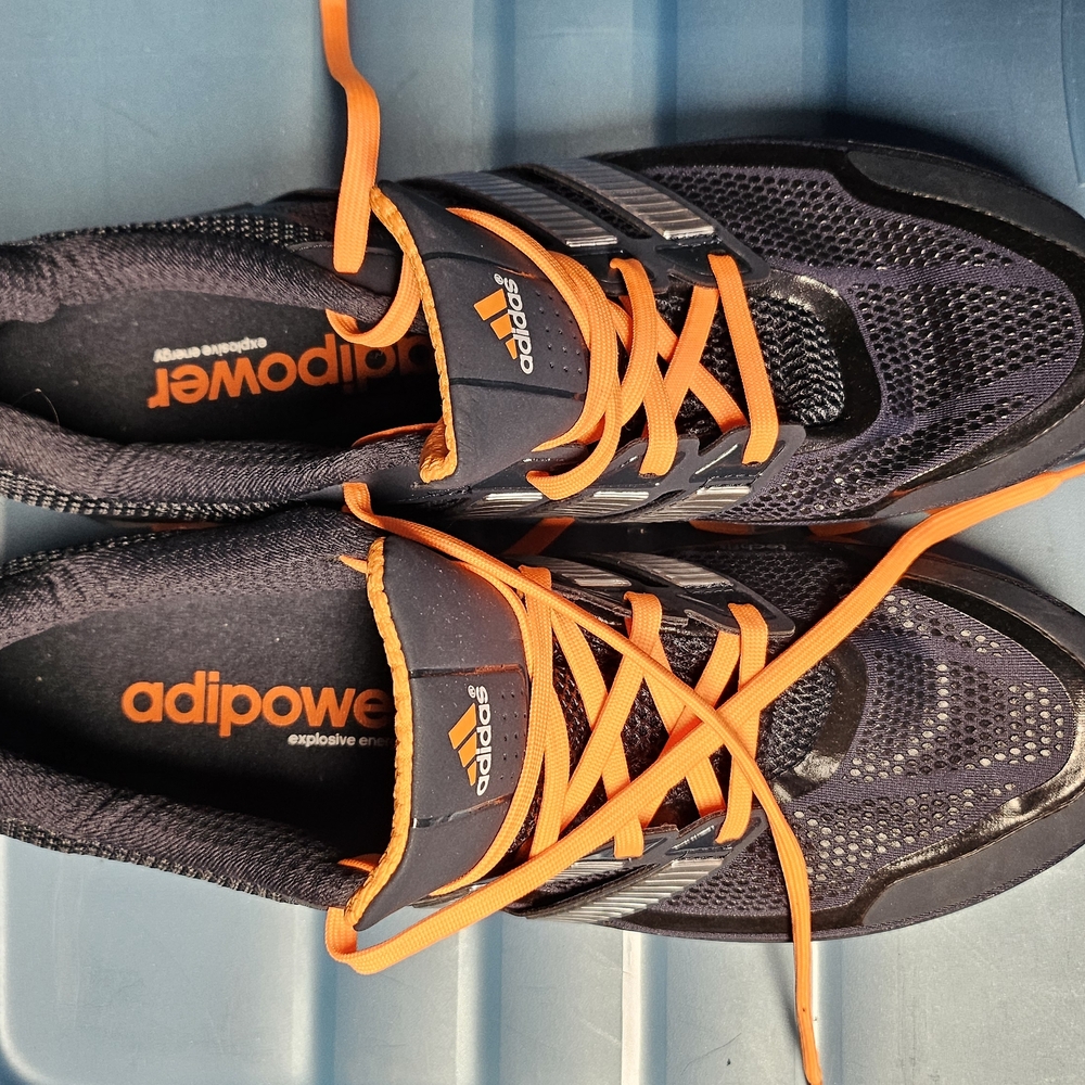 Adidas Adipower Men's Black and Orange Shoes